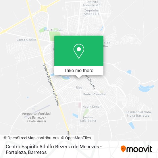 Centro Espirita Adolfo Bezerra de Menezes - Fortaleza map