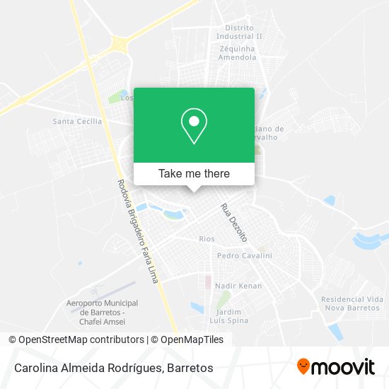 Carolina Almeida Rodrígues map