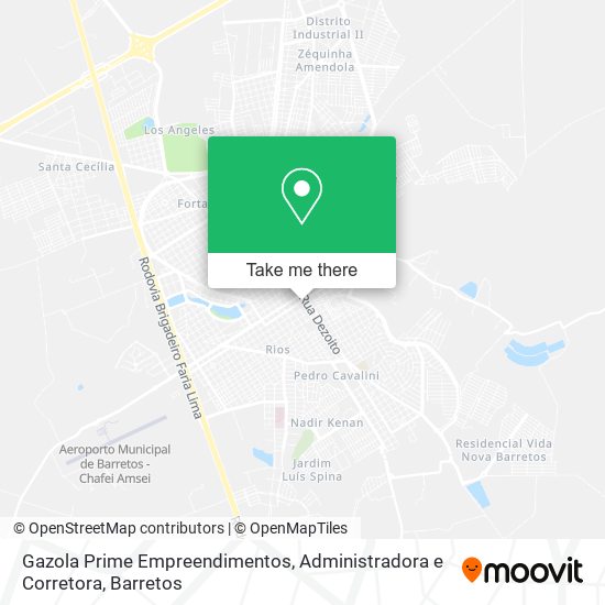 Mapa Gazola Prime Empreendimentos, Administradora e Corretora