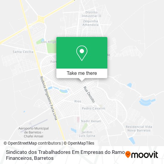 Sindicato dos Trabalhadores Em Empresas do Ramo Financeiros map