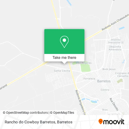 Rancho do Cowboy Barretos map