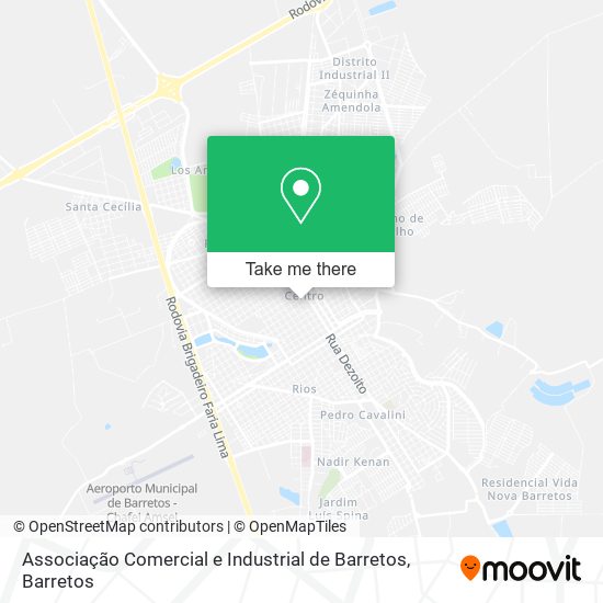 Mapa Associação Comercial e Industrial de Barretos