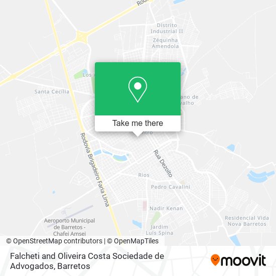 Falcheti and Oliveira Costa Sociedade de Advogados map