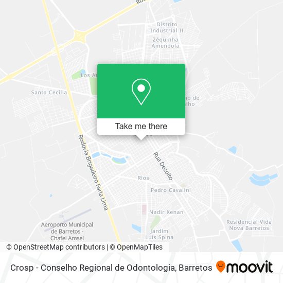 Crosp - Conselho Regional de Odontologia map