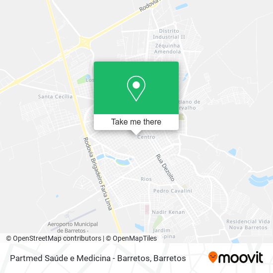 Partmed Saúde e Medicina - Barretos map