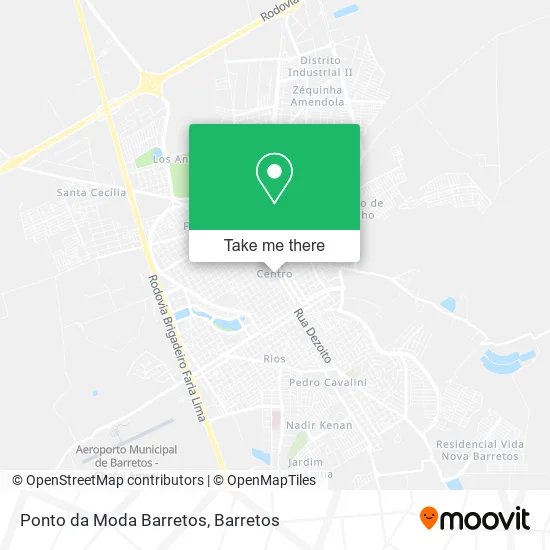 Ponto da Moda Barretos map
