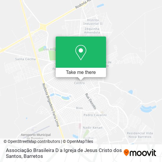 Mapa Associação Brasileira D a Igreja de Jesus Cristo dos Santos