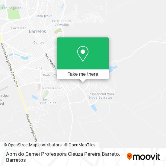Apm do Cemei Professora Cleuza Pereira Barreto map