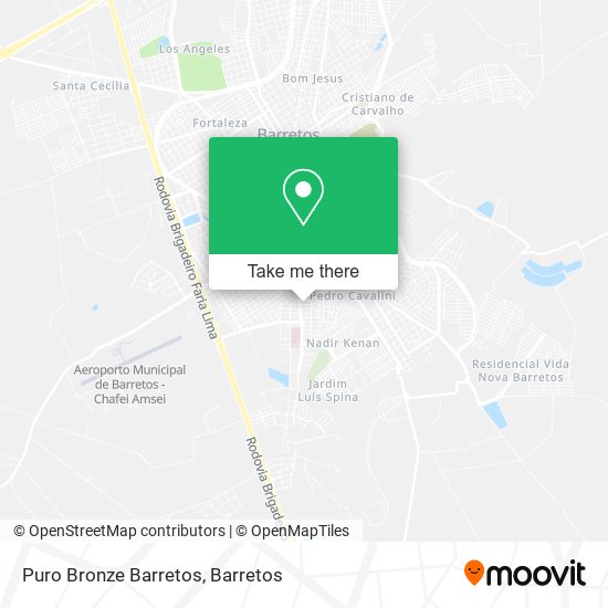 Puro Bronze Barretos map