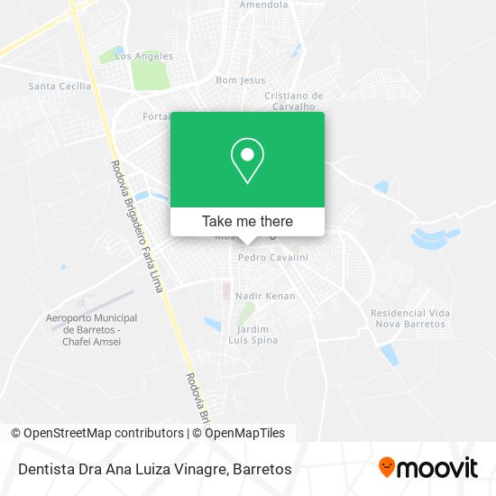 Mapa Dentista Dra Ana Luiza Vinagre