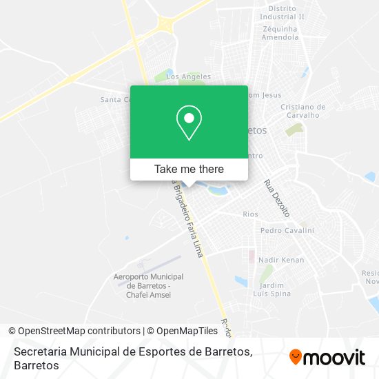 Secretaria Municipal de Esportes de Barretos map