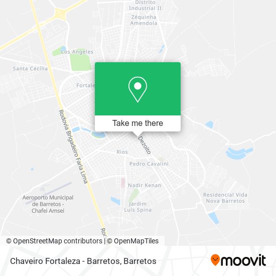 Chaveiro Fortaleza - Barretos map