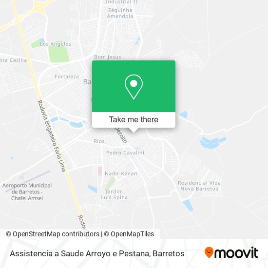 Assistencia a Saude Arroyo e Pestana map