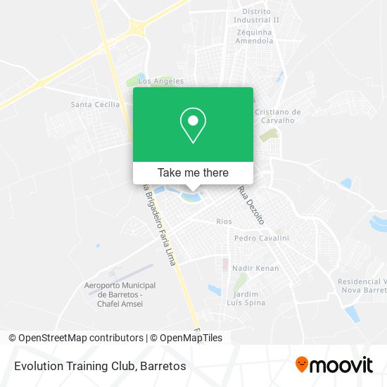 Evolution Training Club map