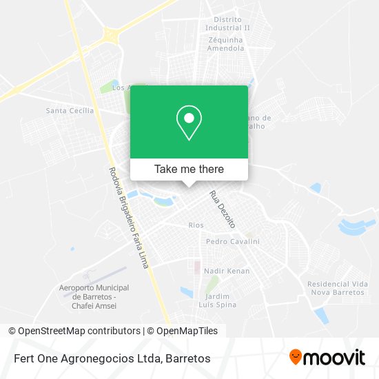 Fert One Agronegocios Ltda map