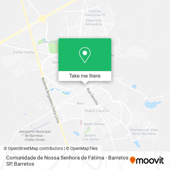 Comunidade de Nossa Senhora de Fátima - Barretos SP map