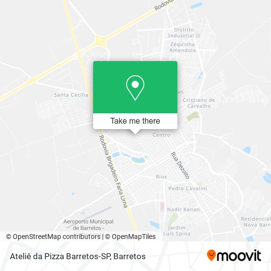 Ateliê da Pizza Barretos-SP map