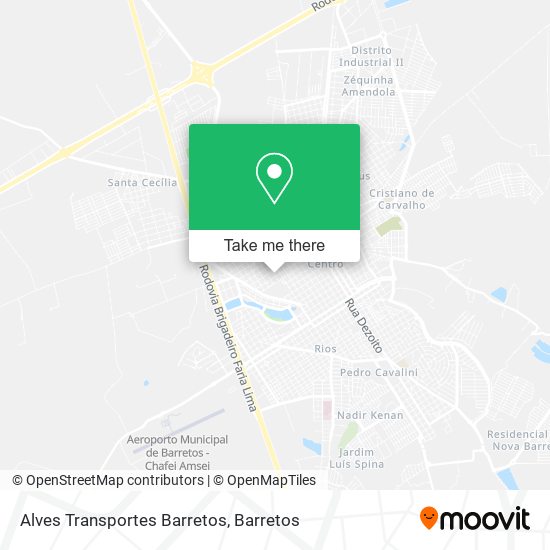 Mapa Alves Transportes Barretos