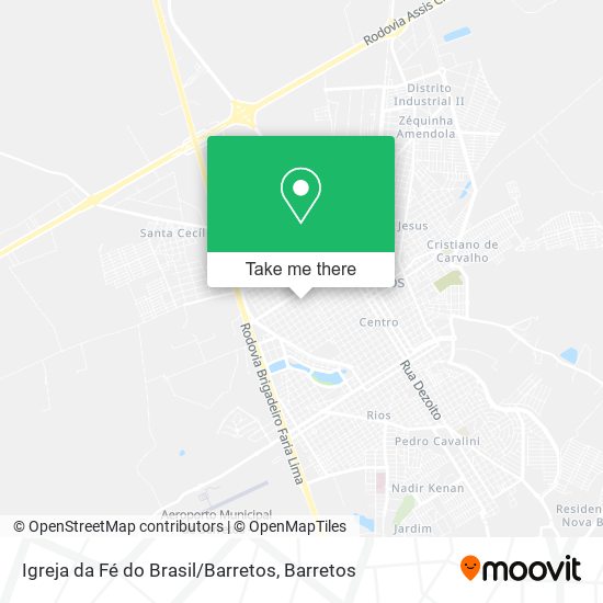 Igreja da Fé do Brasil / Barretos map