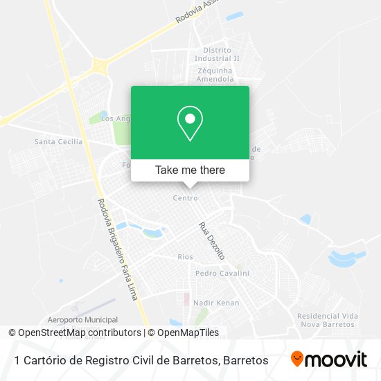 1 Cartório de Registro Civil de Barretos map