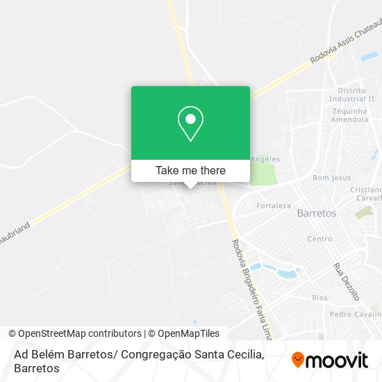 Mapa Ad Belém Barretos/ Congregação Santa Cecilia
