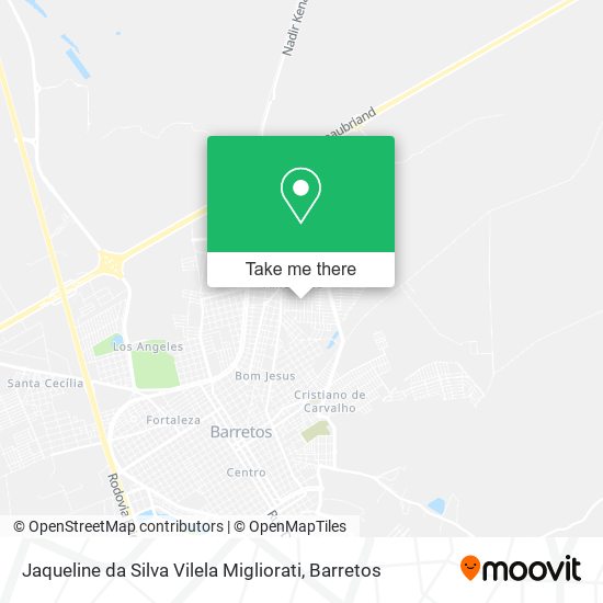 Jaqueline da Silva Vilela Migliorati map