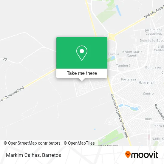 Markim Calhas map