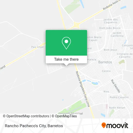 Rancho Pacheco's City map