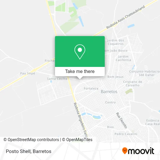 Posto Shell map
