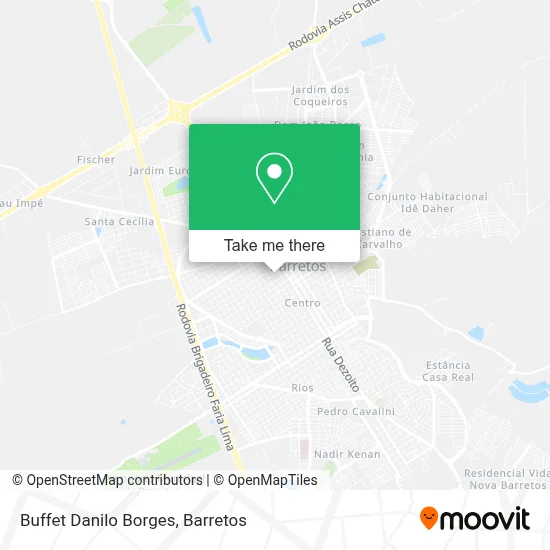 Buffet Danilo Borges map