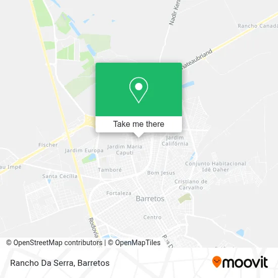 Rancho Da Serra map