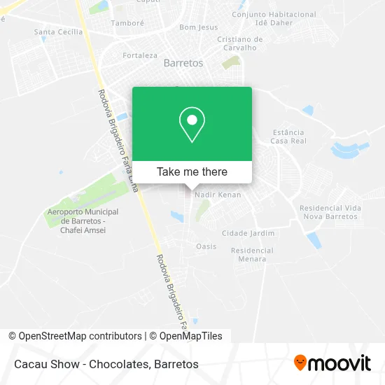 Cacau Show - Chocolates map