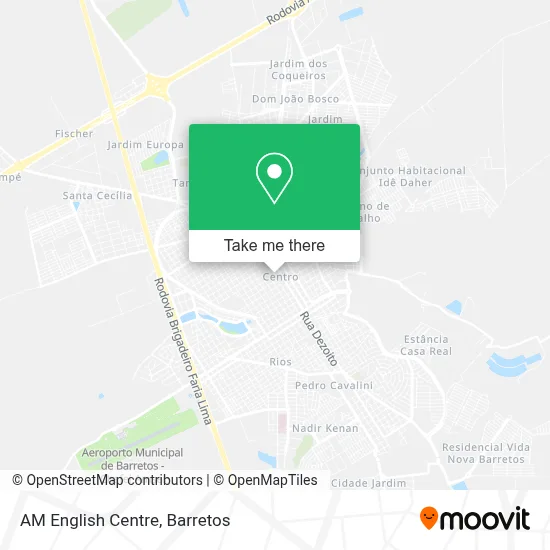 AM English Centre map