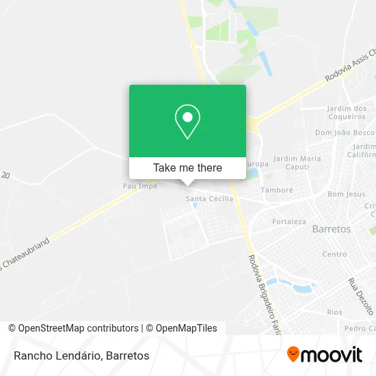 Rancho Lendário map
