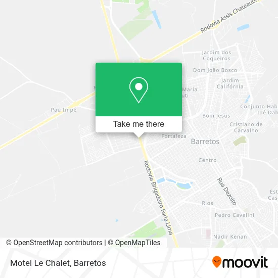 Motel Le Chalet map
