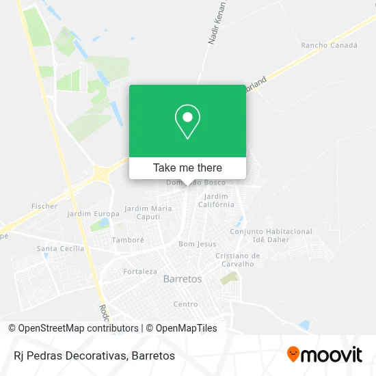 Rj Pedras Decorativas map