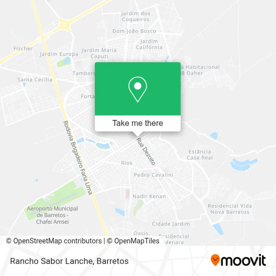 Rancho Sabor Lanche map