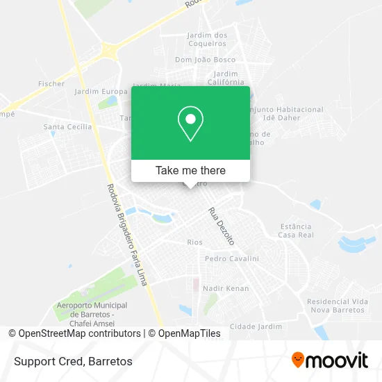 Support Cred map