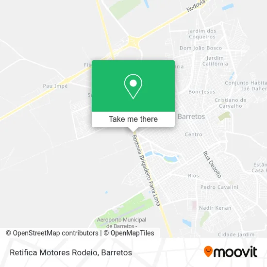 Retifica Motores Rodeio map