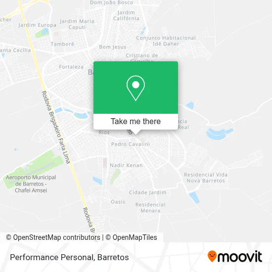 Performance Personal map