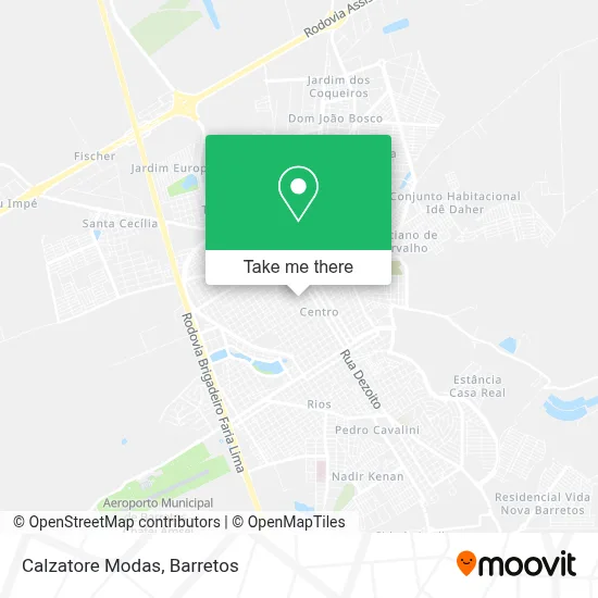 Calzatore Modas map