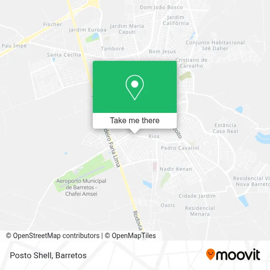 Posto Shell map