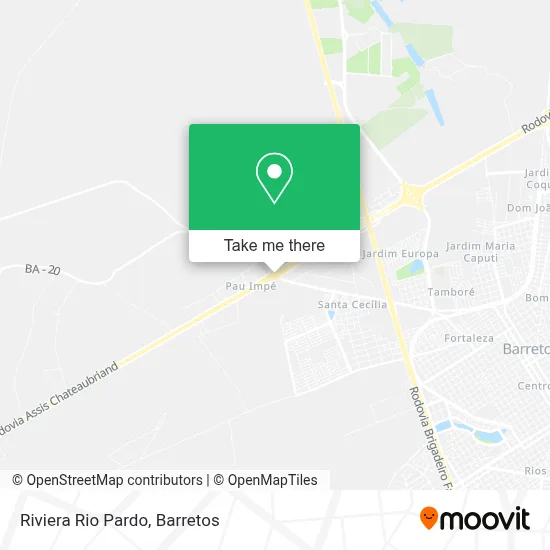 Riviera Rio Pardo map
