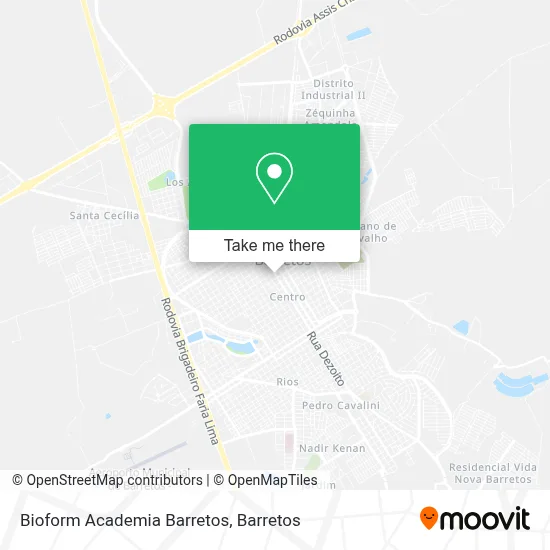 Bioform Academia Barretos map