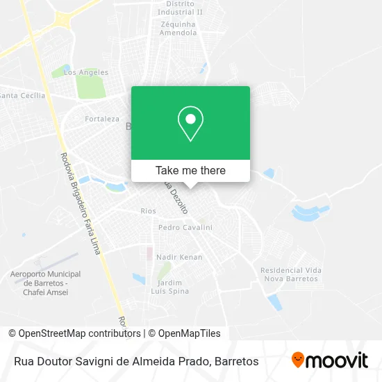 Rua Doutor Savigni de Almeida Prado map
