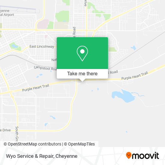 Wyo Service & Repair map