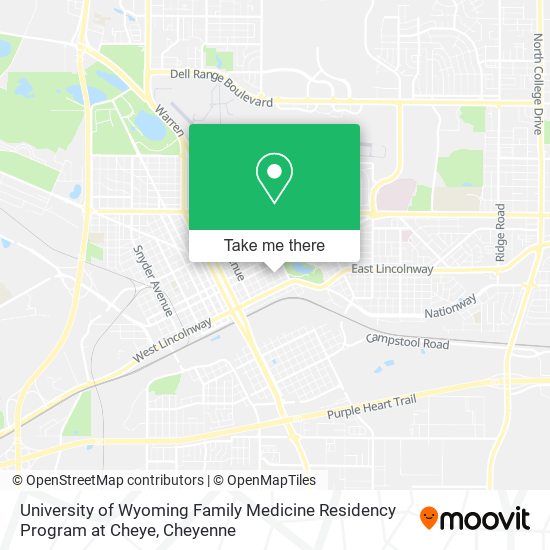 University of Wyoming Family Medicine Residency Program at Cheye map