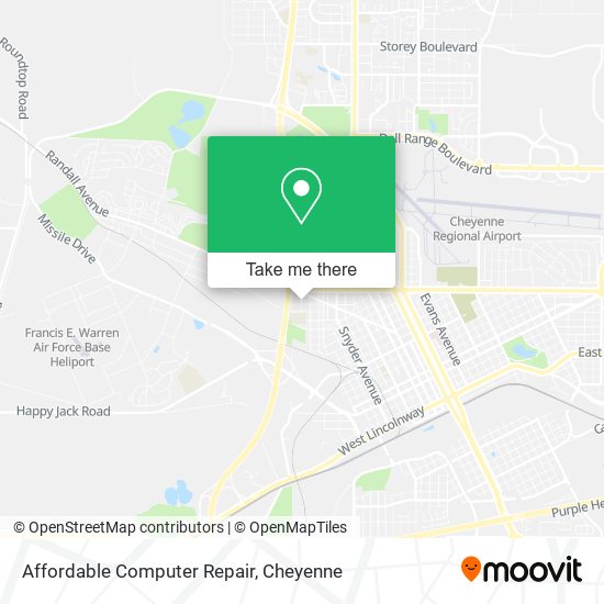 Affordable Computer Repair map