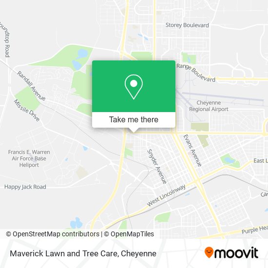 Maverick Lawn and Tree Care map