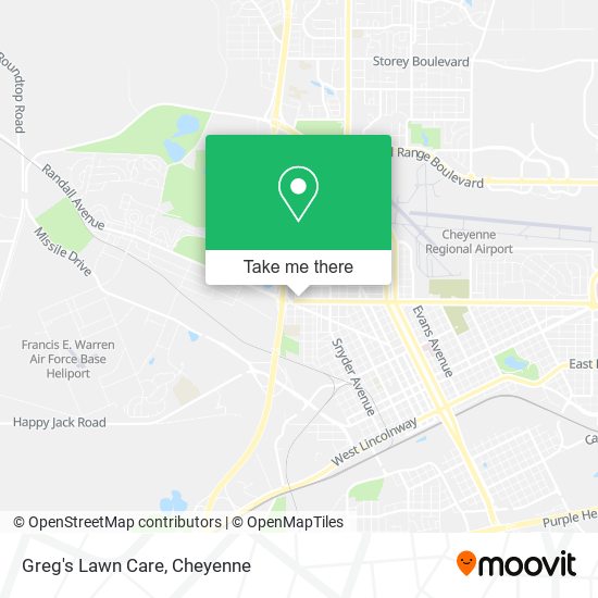 Greg's Lawn Care map